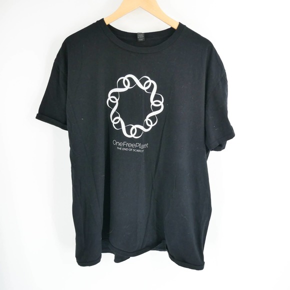 Anvil Other - Anvil | Unisex One Free Planet End of Scarcity Tee, Black, 2XL